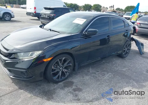 2019 Honda Civic Sport z USA, uszkodzony, nr VIN 19XFC2F88KE00733